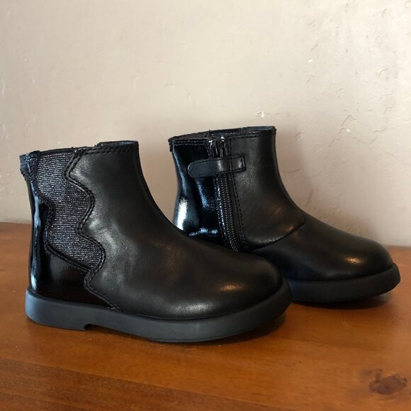 Camper Black Leather Kids' Boots - Picture 1 of 4